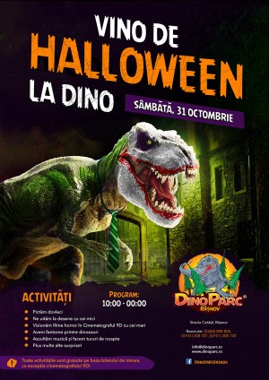 Dino Parc Rasnov organizeaza primul Halloween printre dinozauri Dino Parc Rasnov organizeaza primul Halloween printre dinozauri